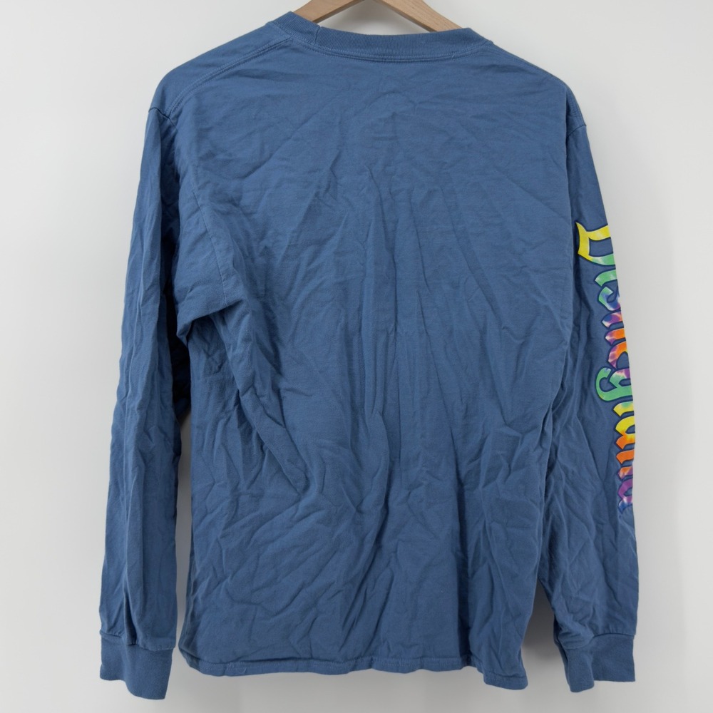 Disneyland Mickey Mouse Tie Dye Long Sleeve Shirt Blue Unisex Adult M Cotton - Picture 4 of 5